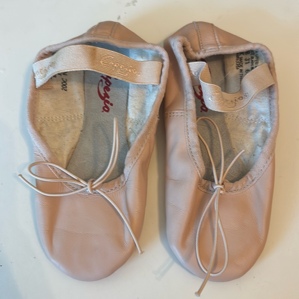 Capezio Youth Teknik NPK Pink Ballet Shoe S 12 EUC